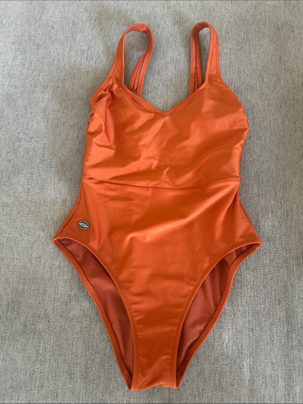 Biliblond Orange One-Piece Swimsuit